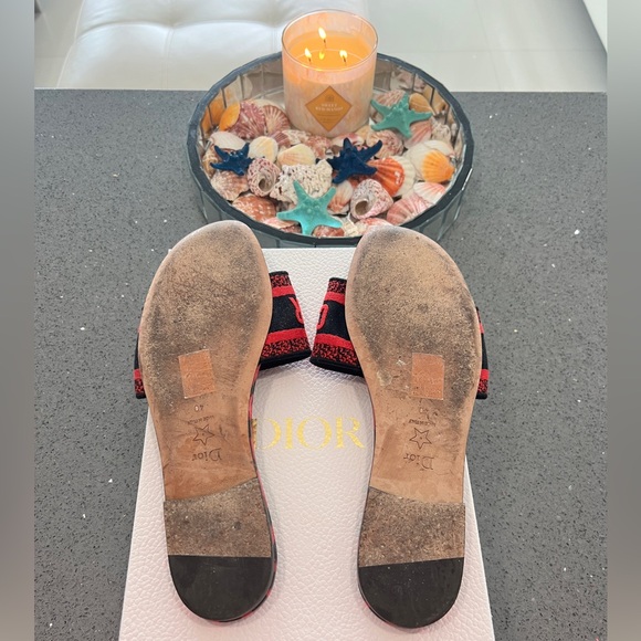 Christian Dior Dway Slides (Red & Black Leopard) - Picture 4 of 4